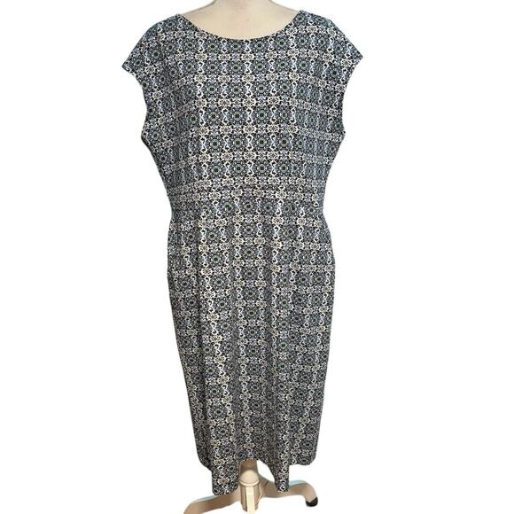 NEW Boden Plus Size 16 18 Long 16L 18L Florrie Jersey Sheath Dress Floral Print - Picture 1 of 6